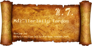Müllerleily Tardos névjegykártya